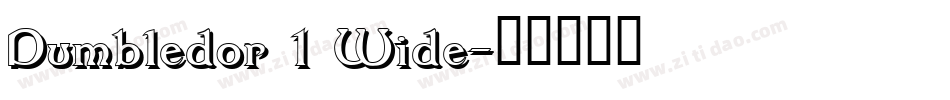 Dumbledor 1 Wide字体转换
